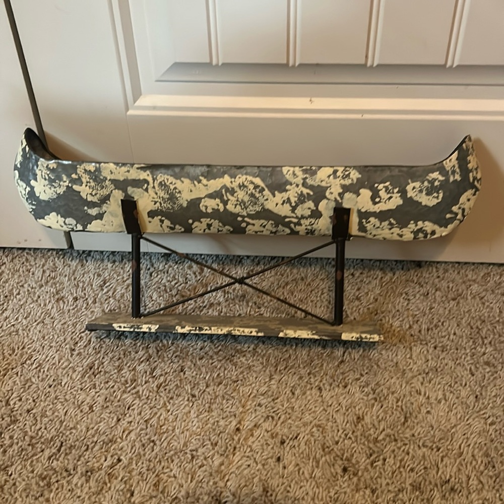 Decorative canoe